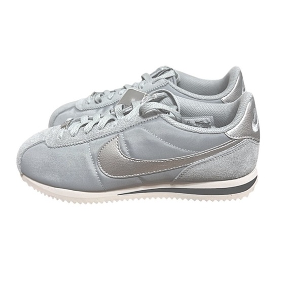 Nike Cortez Sneakers Shoes NWT Sustainable Textile Gray Pumice swoosh silver 8.5 - Picture 5 of 16